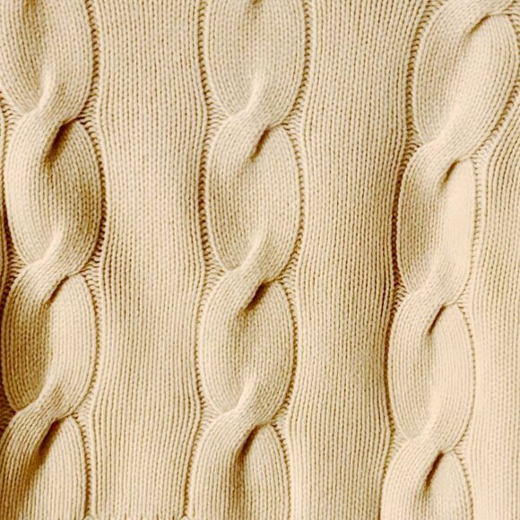 Christopher Fischer 100% Cashmere Cream Cable Knit Turtleneck Sweater Women's S - Picture 3 of 5